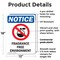 Signmission Fragrance Free Environment, 12 in W x Rectangle, Plastic OS-2PACK-NS-P-1218-V-12909 - alternate 2